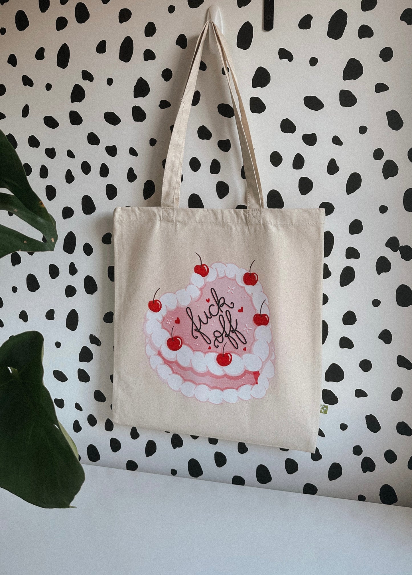 'fuck off' cake tote